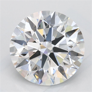 Picture of Lab Grown Diamond 2.19 Carats, Round with Excellent Cut, D Color, IF Clarity and Certified by GIA