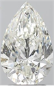Natural Diamond 2.50 Carats, Pear with  Cut, I Color, SI1 Clarity and Certified by GIA