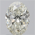 Natural Diamond 0.82 Carats, Oval with  Cut, K Color, SI2 Clarity and Certified by GIA