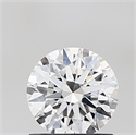 Lab Grown Diamond 1.04 Carats, Round with Ideal Cut, D Color, VVS2 Clarity and Certified by IGI