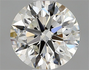 Picture of Natural Diamond 0.80 Carats, Round with Excellent Cut, I Color, VS1 Clarity and Certified by GIA