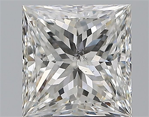 Foto Diamante Natural 3.01 quilates, Princesa , Color G, claridad SI2 y certificado GIA de