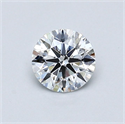 Diamante Natural 0.57 quilates, Redondo , Color D, claridad SI1 y certificado GIA