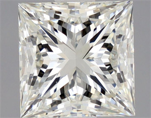 Picture of Natural Diamond 0.92 Carats, Princess with  Cut, J Color, VS2 Clarity and Certified by GIA