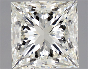 Picture of Natural Diamond 0.92 Carats, Princess with  Cut, J Color, VS2 Clarity and Certified by GIA