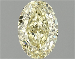 Picture of Lab Grown Diamond 1.51 Carats, Oval with  Cut, Fancy Intense Yellow Color, VS2 Clarity and Certified by IGI