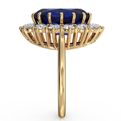 Princess Diana Exact Replica Engagement ring 7.77 lab Sapphire and 1.75 Lab diamonds E VS1