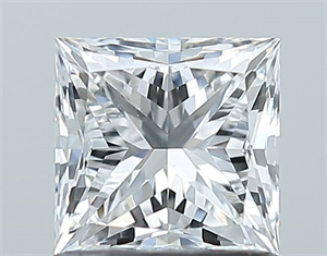 Picture of Natural Diamond 1.01 Carats, Princess with  Cut, E Color, VS2 Clarity and Certified by GIA