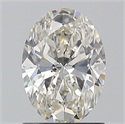 Natural Diamond 1.20 Carats, Oval with  Cut, I Color, SI2 Clarity and Certified by GIA