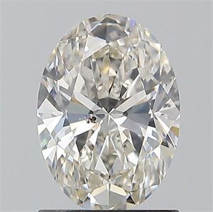 Picture of Natural Diamond 1.20 Carats, Oval with  Cut, I Color, SI2 Clarity and Certified by GIA
