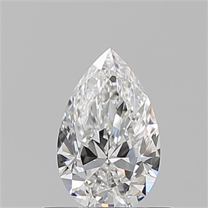 Picture of Natural Diamond 0.51 Carats, Pear with  Cut, F Color, VVS2 Clarity and Certified by GIA