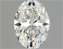 Natural Diamond 0.52 Carats, Oval with  Cut, H Color, VS1 Clarity and Certified by GIA
