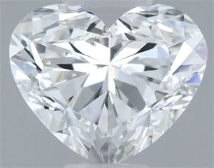 Picture of Natural Diamond 0.50 Carats, Heart with  Cut, G Color, SI1 Clarity and Certified by GIA