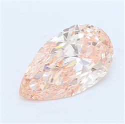 Picture of Lab Grown Diamond 5.53 Carats, Pear with  Cut, Fancy Vivid Pink Color, VVS2 Clarity and Certified by IGI