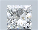 Natural Diamond 1.02 Carats, Princess with  Cut, H Color, VVS1 Clarity and Certified by GIA