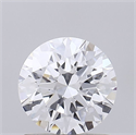 Lab Grown Diamond 1.08 Carats, Round with Excellent Cut, D Color, VVS1 Clarity and Certified by GIA