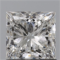 Natural Diamond 1.11 Carats, Princess with  Cut, F Color, IF Clarity and Certified by GIA