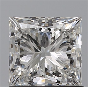 Picture of Natural Diamond 1.11 Carats, Princess with  Cut, F Color, IF Clarity and Certified by GIA