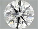 Del inventario de diamantes de laboratorio, 1.07 quilates, Redondo , Color F, claridad VVS2 y certificado IGI