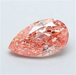 Picture of Lab Grown Diamond 2.08 Carats, Pear with  Cut, Fancy Intense Pink Color, VS2 Clarity and Certified by IGI