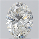 Natural Diamond 1.20 Carats, Oval with  Cut, G Color, SI1 Clarity and Certified by GIA