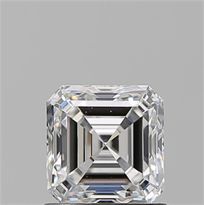 Foto Diamante Natural 1.01 quilates, Asscher , Color E, claridad SI1 y certificado GIA de
