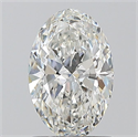 Natural Diamond 1.01 Carats, Oval with  Cut, G Color, VS1 Clarity and Certified by GIA