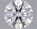 Lab Grown Diamond 3.07 Carats, Round with Ideal Cut, D Color, VVS1 Clarity and Certified by IGI