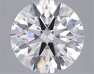 Picture of Lab Grown Diamond 3.07 Carats, Round with Ideal Cut, D Color, VVS1 Clarity and Certified by IGI