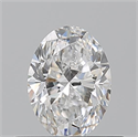 Natural Diamond 0.50 Carats, Oval with  Cut, E Color, VS2 Clarity and Certified by GIA