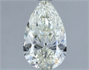Natural Diamond 1.70 Carats, Pear with  Cut, K Color, SI1 Clarity and Certified by IGI