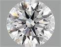 Lab Grown Diamond 1.07 Carats, Round with Ideal Cut, D Color, VS2 Clarity and Certified by IGI
