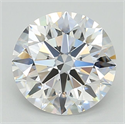 Del inventario de diamantes de laboratorio, 3.01 quilates, Redondo , Color D, claridad VVS1 y certificado IGI