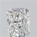 Natural Diamond 0.90 Carats, Radiant with  Cut, E Color, VS2 Clarity and Certified by GIA