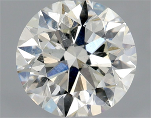 Picture of Natural Diamond 0.90 Carats, Round with Excellent Cut, H Color, SI2 Clarity and Certified by HRD