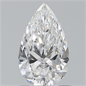 Natural Diamond 0.72 Carats, Pear with  Cut, D Color, VVS1 Clarity and Certified by GIA