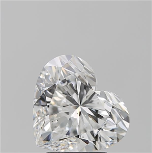 Picture of Natural Diamond 3.03 Carats, Heart with  Cut, F Color, SI1 Clarity and Certified by GIA