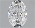 Natural Diamond 0.58 Carats, Oval with  Cut, D Color, VVS2 Clarity and Certified by GIA