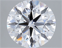 Lab Grown Diamond 3.00 Carats, Round with Excellent Cut, D Color, VS1 Clarity and Certified by IGI