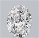 Diamante Natural 0.65 quilates, Ovalado , Color D, claridad SI1 y certificado GIA