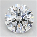 Lab Grown Diamond 2.08 Carats, Round with Ideal Cut, D Color, IF Clarity and Certified by IGI