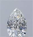 Natural Diamond 0.50 Carats, Pear with  Cut, G Color, SI1 Clarity and Certified by GIA