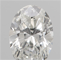 Natural Diamond 0.18 Carats, Oval with  Cut, F Color, SI1 Clarity and Certified by IGI