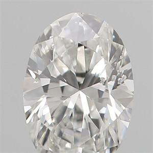 Foto Diamante Natural 0.18 quilates, Ovalado , Color F, claridad SI1 y certificado IGI de