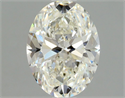 Natural Diamond 1.01 Carats, Oval with  Cut, H Color, VVS2 Clarity and Certified by GIA