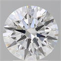 Lab Grown Diamond 3.09 Carats, Round with Ideal Cut, E Color, VVS2 Clarity and Certified by IGI