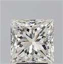 Natural Diamond 3.01 Carats, Princess with  Cut, J Color, VS2 Clarity and Certified by GIA