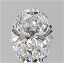 Natural Diamond 2.01 Carats, Oval with  Cut, E Color, SI1 Clarity and Certified by GIA