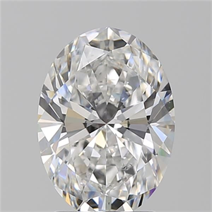 Picture of Natural Diamond 2.01 Carats, Oval with  Cut, E Color, SI1 Clarity and Certified by GIA