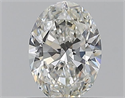 Natural Diamond 0.52 Carats, Oval with  Cut, F Color, VS1 Clarity and Certified by GIA